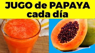 Esto te pasa por TOMAR JUGO DE PAPAYA EN AYUNO todos los días [upl. by Atteuqcaj]