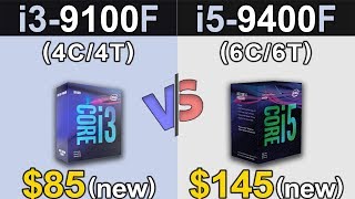 i39100F Vs i59400F  1080p and 1440p Gaming Benchmarks [upl. by Harriett]