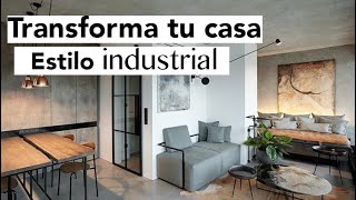 ✅Casa INFONAVIT estilo INDUSTRIAL Ideas para DECORACIÓN 🔨😱 [upl. by Callean]