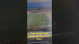 Commanders beat Bears 1815 on Hail Mary while Bears db taunts crowd [upl. by Girovard578]