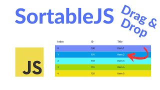 SortableJS  AlpineJS  jsonserver [upl. by Tisbe70]