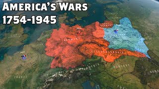 Americas Wars 17541945 Animated Battle Map [upl. by Cindelyn]