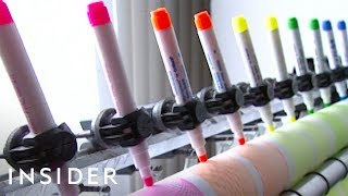 How Highlighter Pens Are Made  Insider [upl. by Kared]