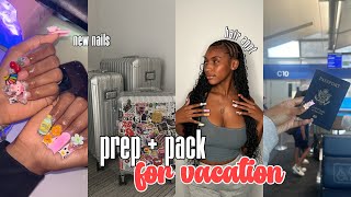 Prepare amp Pack with me for VACATION  nails hair packing  more [upl. by Wynn]