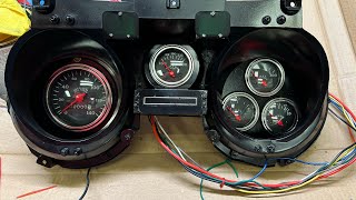 Built a custom gauge cluster for a customers 1969 elcomino [upl. by Airemaj856]