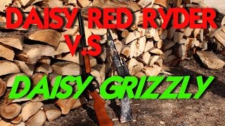 Daisy Red Ryder vs Daisy Grizzly Pellet And BB Tests [upl. by Notsecnirp387]