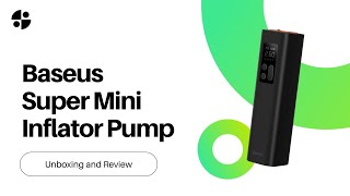 Baseus Super Mini Inflator Pump Unboxing amp Review [upl. by Tally]