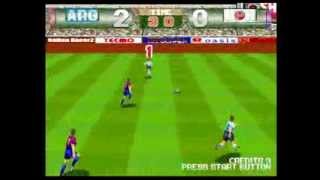 Argentina  Japan 20  TECMO WORLD CUP 98 PC Best Game Ever [upl. by Aznola]