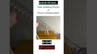 physics vs Maths science shorts viral [upl. by Darreg]