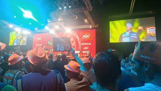 Live Darts Walkon  Chris Dobey  Jacks World Series of Darts Finals Amsterdam 2024 [upl. by Ewens]