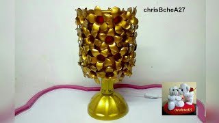 DIY LAMPSHADE MADE OF RECYCLED PLASTIC BOTTLES [upl. by Auqinimod343]