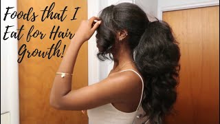 Foods That I Eat For Hair Growth [upl. by Heman352]