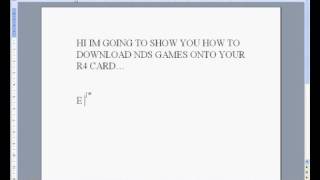 How To Put Games Onto The R4 Card [upl. by Reiners]