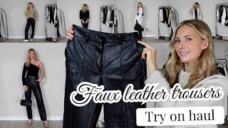 How to style faux leather trousers for autumn winter 2024 [upl. by Xanthus944]