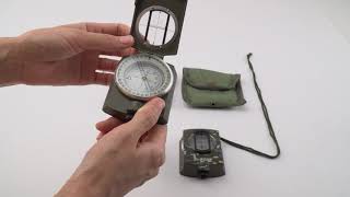 SVBONY Compass Pocket Style Survival Military Geology Outdoor Metal Compass [upl. by Floeter]