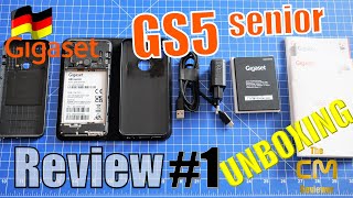 Gigaset GS5 senior Unboxing Lieferumfang seniorengerecht erklärt 1 [upl. by Kezer783]