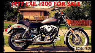 1977 AMF Harley Davidson FXE 1200 Superglide Shovelhead cold start [upl. by Nosa]