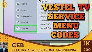 Vestel service menu code  vestel led tv factory setting [upl. by Atled]