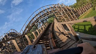 Timber  Walibi RhôneAlpes Les Avenières France  onride POV [upl. by Angelique789]