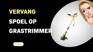 Hoe vervang je de spoel op de PowerPlus POWXG30030 grastrimmer [upl. by Puett428]