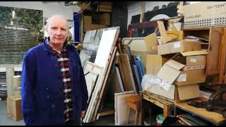 Visit to artist Jock McFadyens studio in Hackney [upl. by Alleda721]