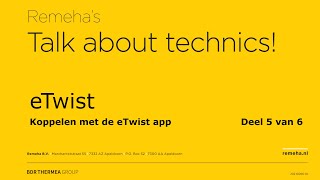 Remeha eTwist  Deel 5 van 6  Koppelen met de eTwist app [upl. by Alad181]