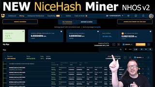 NEW  Nicehash Miner NHOS v2 😎 STAND ALONE MINER  HiveOS Alternative KASPA FLUX ERG ETC ETH [upl. by Collum]