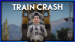 GTA RP  COPS GET DESTROYED BY TRAIN [upl. by Asilla]