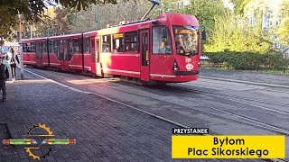 Tramwaje  Bytom Plac Sikorskiego [upl. by Zigmund]