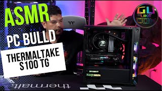 ASMR PC BUILD THERMALTAKE S100 TG [upl. by Dnarud]