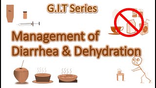 Management of Diarrhea and Dehydration  Plan A B C  ORS  Zinc  Lactose free diet  GIT 2 [upl. by Ardeen]