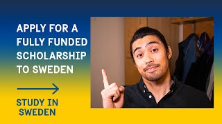 Apply for FullyFunded Scholarships for Masters Programmes in Sweden  SISGP [upl. by Alinoel]