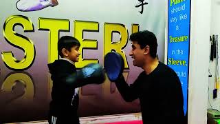 Little Kick Boxer  Father amp Son Martial arts  karate thekaratekid viralvideo karatetraining [upl. by Nuriel]