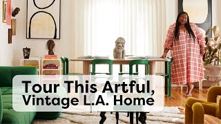 Tour This Artful Vintage Home in Los Angeles  Handmade Home [upl. by Damicke]