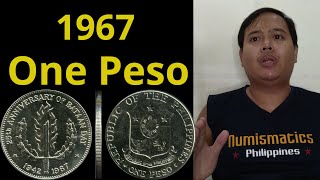 1967 One Peso 25th Anniversary of Bataan Day Commemorative Coin [upl. by Hooge843]