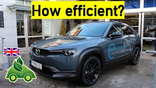 Mazda MX30  reallife consumption test done by a professional ecodriver [upl. by Bowden]