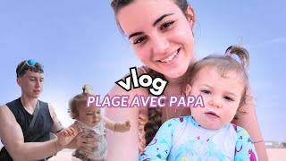 JOURNÉE PLAGE AVEC PAPA bébé 15mois 19 [upl. by Foscalina882]