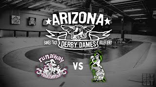 Banked Track Roller Derby  Runaway Brides vs Coffin Draggers [upl. by Tnemelc929]