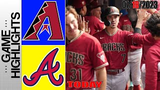 Atlanta Braves vs Arizona Diamondbacks HIGHLIGHTS  MLB To Day July 18 2023  MLB 2023 [upl. by Grenier]