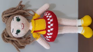 Amigurumi Boneca Helô [upl. by Inglebert]