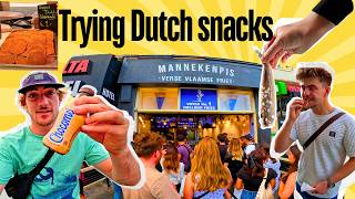 Trying Cheap Traditional Dutch Snacks in Amsterdam [upl. by Gonroff]