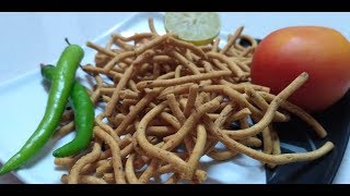 Ratlami Sev Recipe  રતલામી સેવ तीखा गांठिया  Easy way [upl. by Meerek]