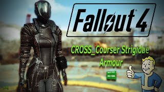 Fallout 4 CROSS Courser Strigidae Armour showcase mod HD [upl. by Koralie]