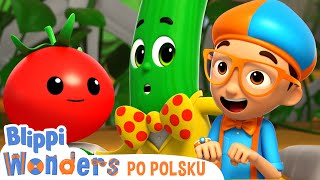 Owoce i Warzywa  Blippi chce wiedzieć  Nauka i zabawa dla dzieci  Blippi po polsku [upl. by Bilac]