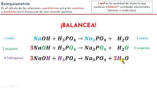 Balancear la siguiente ecuación química por tanteo NaOH  H3PO4  Na3PO4  H2O [upl. by Novert]