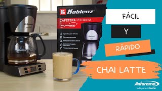 ¡Aprende a hacer un delicioso Chai latte en tu cafetera [upl. by Filomena]