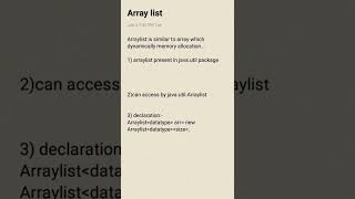 Arraylist in java [upl. by Eisak783]