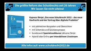 Neues Schuldrecht 2022 – Wir lassen Sie nicht alleine Skript und Kurs von Alpmann Schmidt [upl. by Manley437]