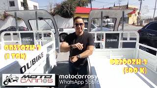 DIFERENCIAS ENTRE UN MOTOCARRO OUBIKE 200cc Y UN OB250ZH 3 CON CABINA motocarrosymascom [upl. by Eiramadnil894]