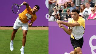 Carlos Alcaraz vs Francisco Cerundolo Practice Set Highlights  Queens 2024 [upl. by Essirehc]